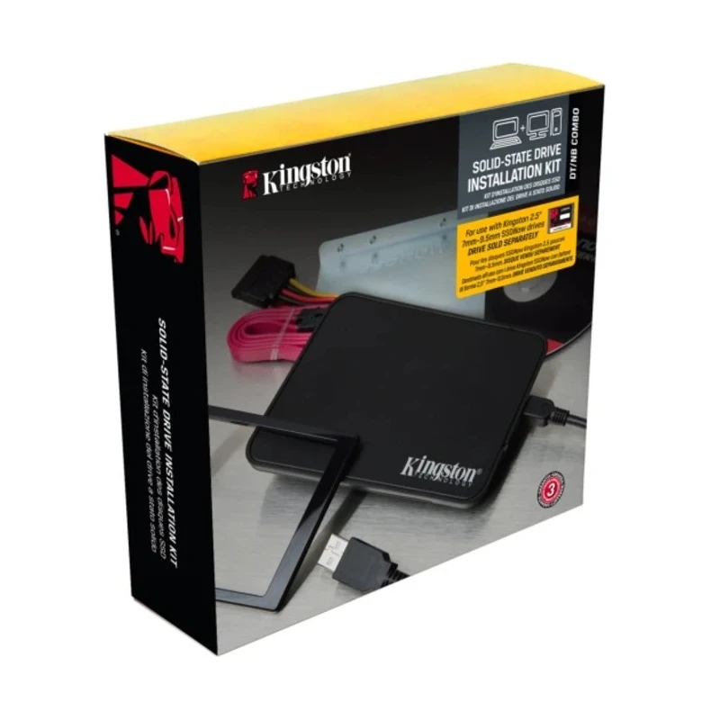 Kingston 2.5 in Hard Drive Mounting Kit Accessory with SATA Interface 7 to 9.5 mm SNA-B