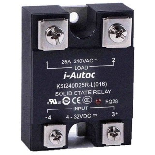i-Autoc KSI Series Solid State Relay Panel Mount, 40 A Load Current, 280 V AC Load, 32 V DC Control KSI240D40R-L