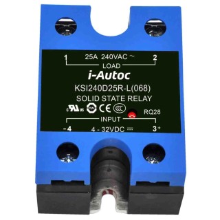 i-Autoc KSI Series Solid State Relay Panel Mount 40A Load 280V AC Load 32V Control KSI240D40-L(068)