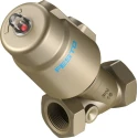 Festo Angle Seat Type Pneumatic Actuated Valve 1 in Threaded, 10 bar, Gunmetal, NC VZXF-L-M22C-M-B-G1-230-M1-H3B1T-50-10