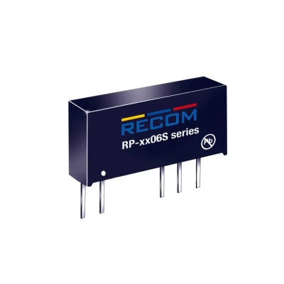 Recom DC/DC Converter 6V dc Output 167mA 5.5V / 4.5V dc Input 1W Through Hole SIP-7 RP-0506S