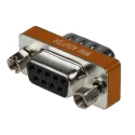 RS PRO D-Sub Adapter 9-Way D-Sub Male to Female, Straight, Gold over Nickel Contact Plating 243-0374
