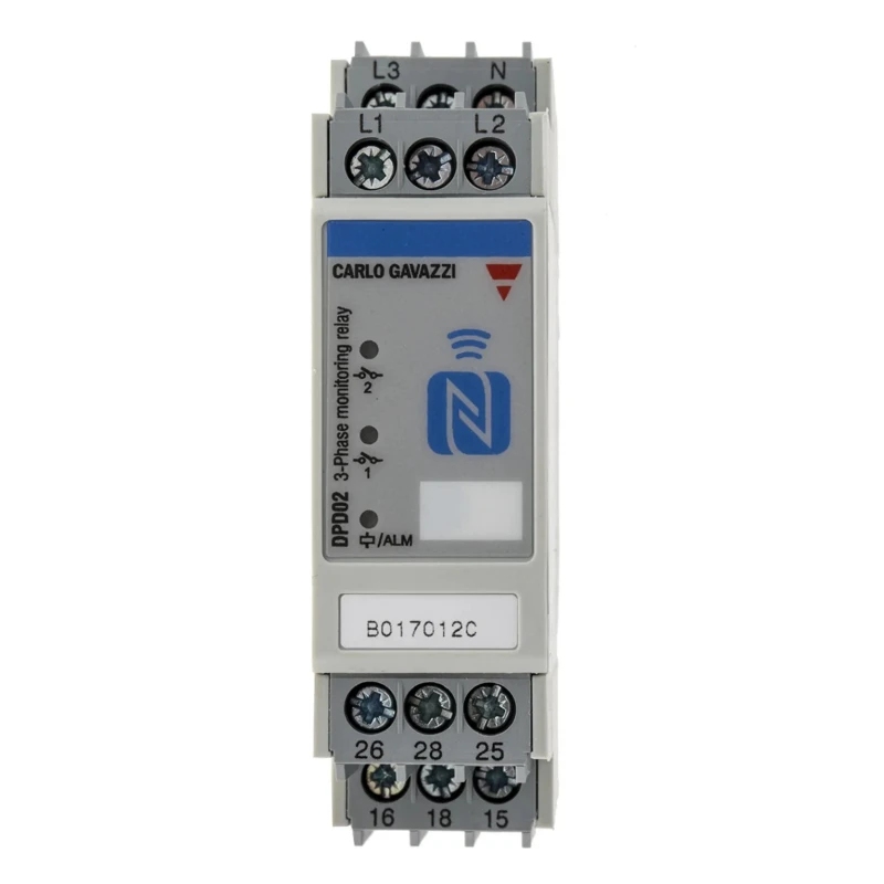 Carlo Gavazzi 3 Phase SPDT Monitoring Relay with DIN Rail Mount, 315V AC, Model DPD02DM44