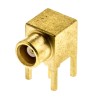 Radiall MCX Series Coaxial Connector Through Hole Female MCX 50 Ω Right Angle Body Solder R113665000W