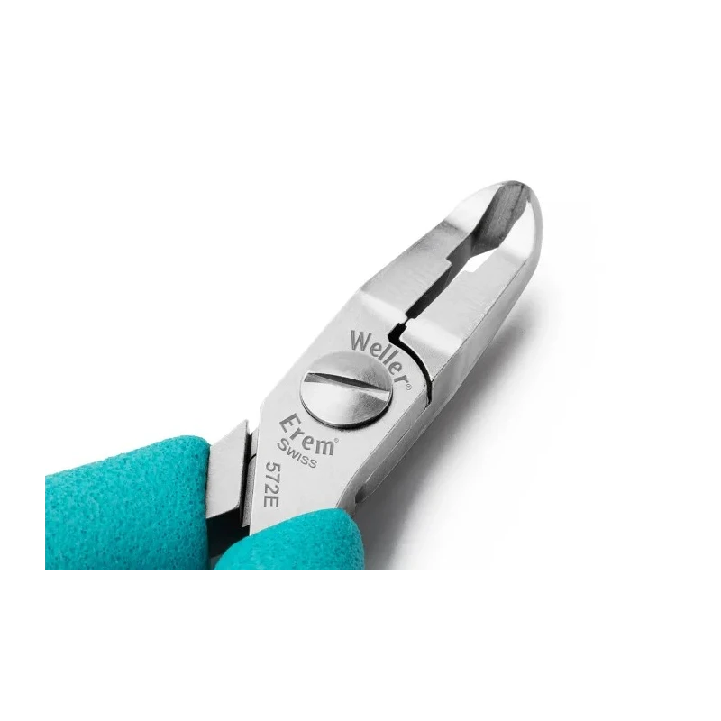 Weller Erem Cable Cutter Flush Cutting Action Narrow Head 11mm Jaw Width 1.3mm Max Cutting Capacity 115mm Overall Length 572E