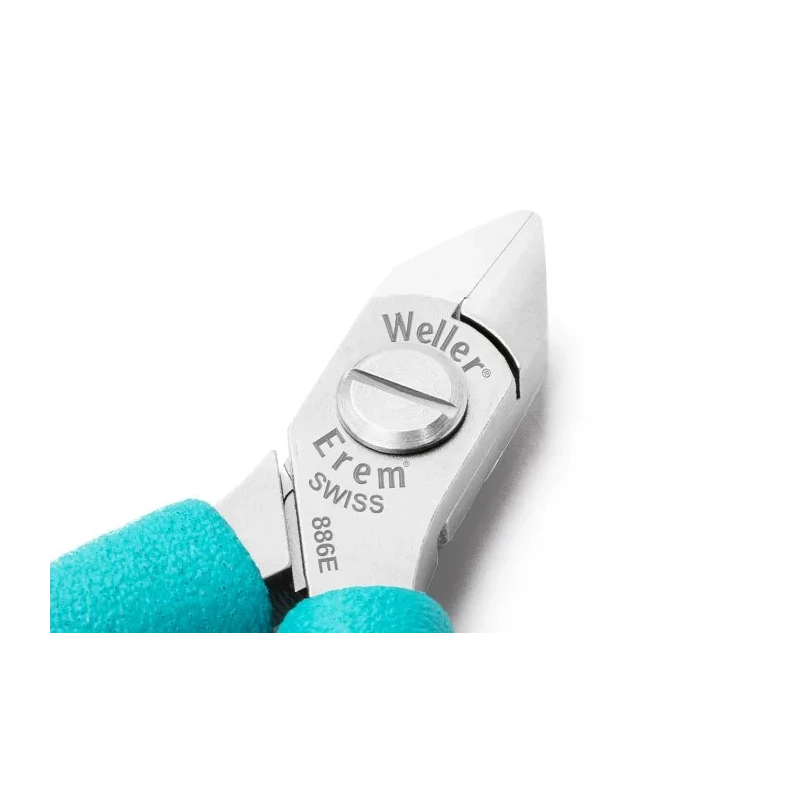 Weller Erem Flush ESD Safe Cable Cutter Side Cutter High Grade Tool Steel Jaw 1.8mm Cutting Capacity 120mm Length 886E