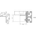 FlexLink Anodised Aluminium Switch Kit Compatible with 6 mm Slot and 11 mm Strut Profile XCEL 60 W