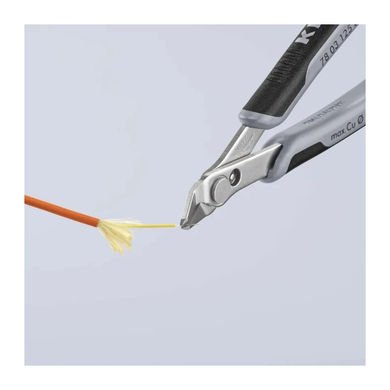 Knipex Super Knips® With Bevel ESD Safe Side Cutter 125mm Stainless Steel Jaw 1.6mm Cutting Capacity 78 03 125 ESD