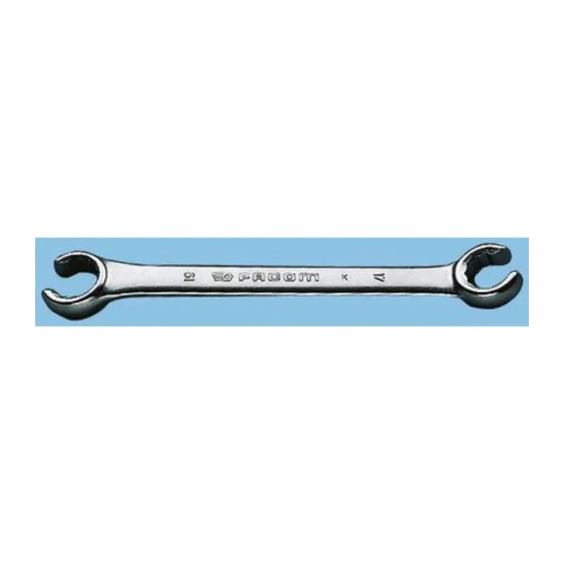 Facom Double Ended Open Spanner Metric Offset Combination Wrench Set 17 to 19 mm Chrome Finish 215mm Overall Length 42.17X19