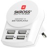 SKROSS 4 Output USB Type A AC-DC Converter Power Supplies AC/DC Adapter Type C 24W 5V DC Output 4.8A SKR-0090