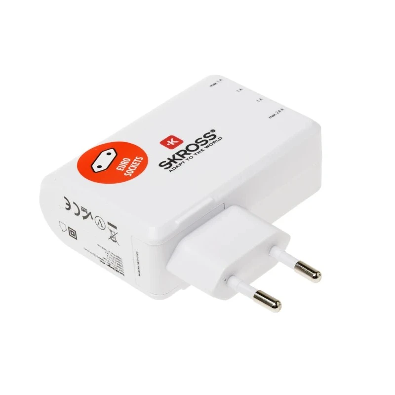 SKROSS 4 Output USB Type A AC-DC Converter Power Supplies AC/DC Adapter Type C 24W 5V DC Output 4.8A SKR-0090