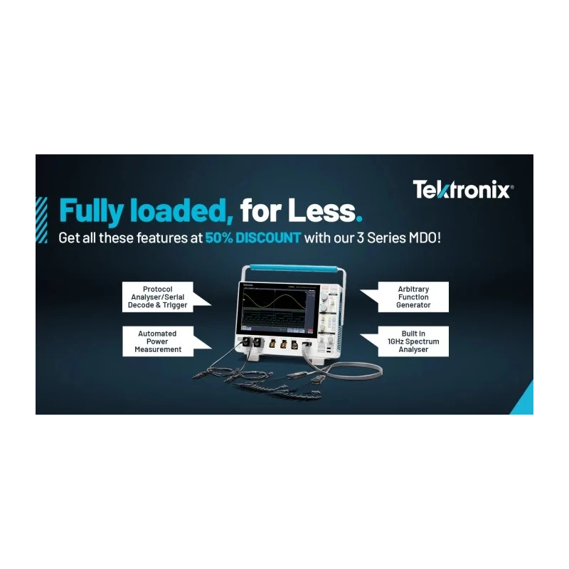 Tektronix MDO34 Series 500 MHz Bench Mixed Domain Oscilloscope 20 Channels MDO34 3-BW-500 + 3-AFG + 3-BND + 3-MSO