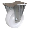 Guitel Hervieu Fixed Castor, 50 kg Load Capacity, 50 mm Polypropylene Wheel, Pressed Steel Frame, Bright Zinc Plated 5080105