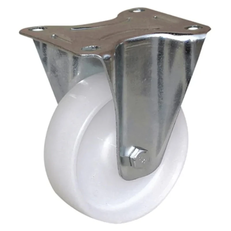 Guitel Hervieu Fixed Castor, 50 kg Load Capacity, 50 mm Polypropylene Wheel, Pressed Steel Frame, Bright Zinc Plated 5080105