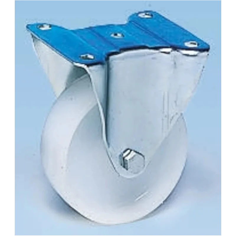Guitel Hervieu Fixed Castor, 50 kg Load Capacity, 50 mm Polypropylene Wheel, Pressed Steel Frame, Bright Zinc Plated 5080105