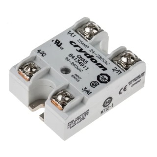 Crydom GNA5 Series Panel Mount Solid State Relay 25 A Load 24-280 V ac Load 90-280 V ac Control GNA5