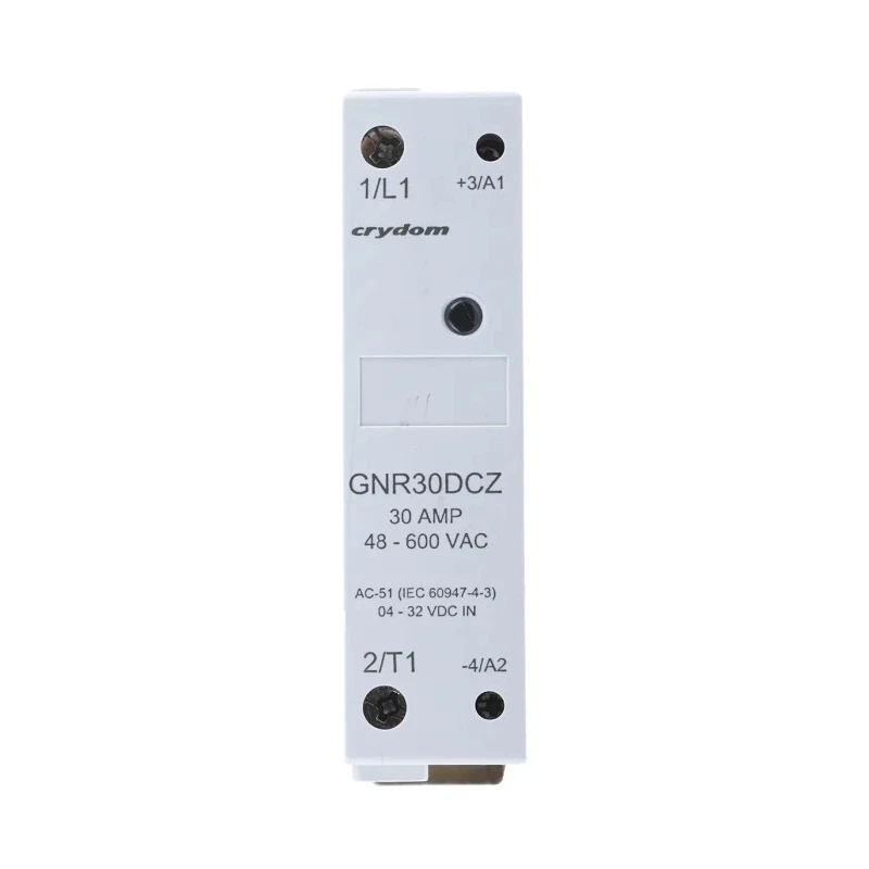 Crydom Solid State Relay 30A Load, DIN Rail Mount, 600V AC Load, 32V DC Control GNR30DCZ