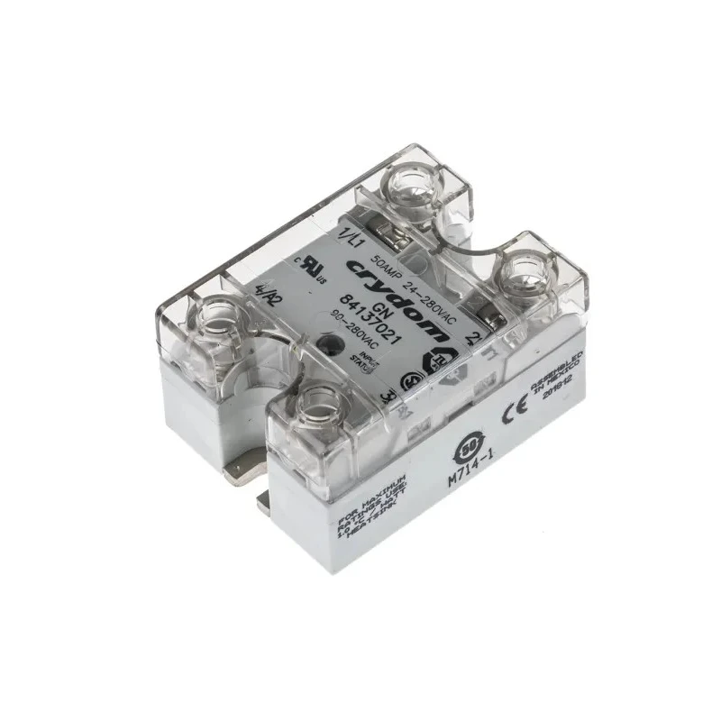 Crydom GN Series Solid State Relay, 50 A Load, Panel Mount, 280V AC Load, 280V AC Control 84137021