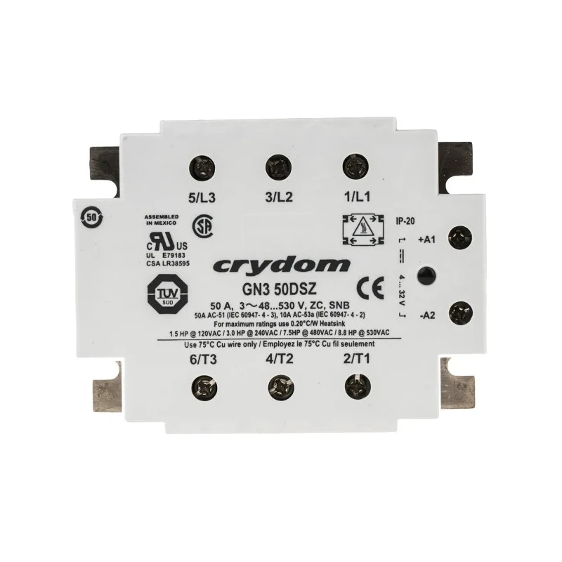 Crydom GN3 Series Solid State Relay, 50 A Load, Panel Mount, 600 V AC Load, 32 V DC Control GN350DSZ