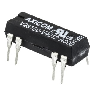 TE Connectivity PCB Reed Relay, 12V DC Coil, SPST Contact Configuration, 200V DC Max, 1A Max, 1000 Ω Coil V23100V4012A000