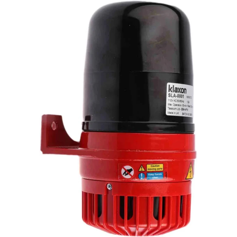 Klaxon High Output Weatherproof Industrial Siren 110V AC 120 dB IP65 SLA-0001