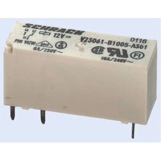 TE Connectivity PCB Power Relay 24V DC Coil 8A Switching Current SPDT V23061B1007A301