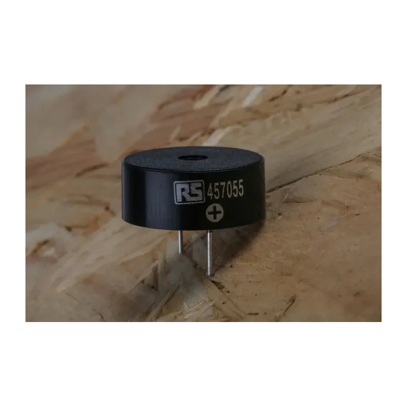 RS PRO 95 dB Through Hole Continuous Internal 9.5 mm Piezo Buzzer Component 3 V dc Min 30V dc Max 171-0850