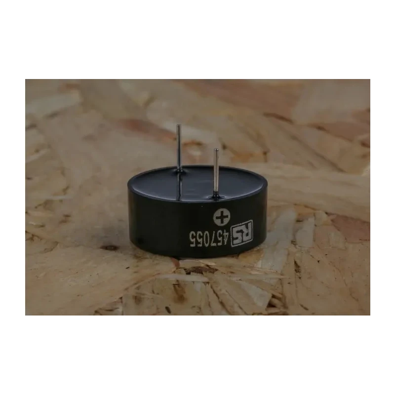RS PRO 95 dB Through Hole Continuous Internal 9.5 mm Piezo Buzzer Component 3 V dc Min 30V dc Max 171-0850