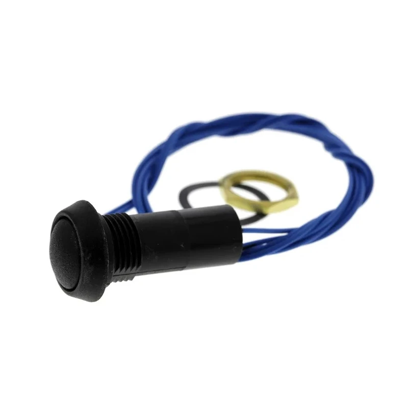 ITW Switches 59 Series Miniature Momentary Push Button Switch, Panel Mount, 13.6 mm Cutout, SPST, Black LED, IP67 59-531