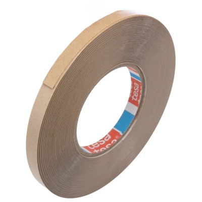 Tesa White Double Sided Plastic Tape with Polyvinyl Chloride Backing, 12mm Width, 50m Length, 13.6N/cm 04970-00148-00