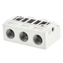 SMC Hydraulic Subplate with G Connection Thread Standard 1/4 in SY5000-27-1F-Q
