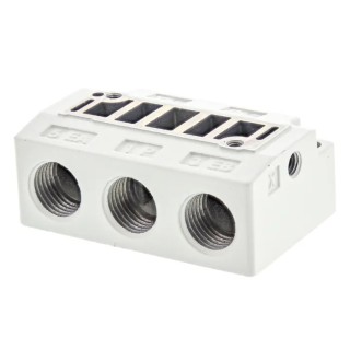 SMC Hydraulic Subplate with G Connection Thread Standard 1/4 in SY5000-27-1F-Q