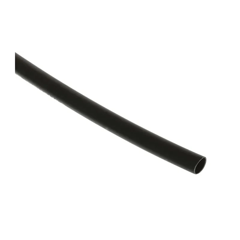 TE Connectivity Heat Shrink Tubing Black 3 mm Sleeve Diameter x 1.2 m Length 2:1 Shrink Ratio Polyolefin ZHTM-3/1.5-0