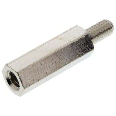 Essentra M4 Brass Hex Standoff, 20 mm Body Length with Male/Female Threads 304420040050