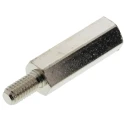 Essentra M4 Brass Hex Standoff, 20 mm Body Length with Male/Female Threads 304420040050