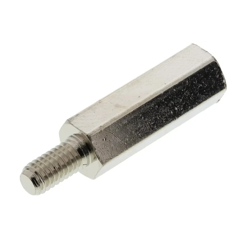Essentra M4 Brass Hex Standoff, 20 mm Body Length with Male/Female Threads 304420040050