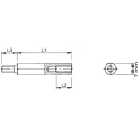 Essentra M4 Brass Hex Standoff, 20 mm Body Length with Male/Female Threads 304420040050