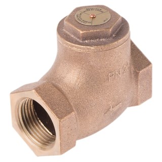 RS PRO Bronze Threaded Single Check Valve 1 in, 25 Bar 284-2727