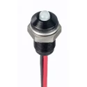 RS PRO White Panel Mount Indicator, 21.6V dc to 26.4V dc, 20mA Current, Lead Wire Termination, IP67 Protection 171-3812