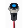 RS PRO Blue Panel Mount Indicator LED 1.8V dc to 3.3V dc, 20mA, Lead Wire Termination, IP67 Flush Bezel 171-3818
