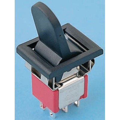 C & K Toggle Switch Panel Mount On-On DPDT Solder Terminal 28 V dc 250 V ac 7000 Series 7201J91ZQE22