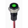 RS PRO Green Panel Mount Indicator 1.8V dc, 3.3V dc, 20mA Lead Wire Termination IP67 Flush Bezel 171-3816