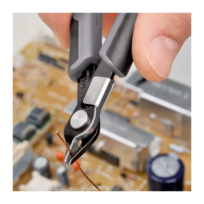 Knipex Super Knips® Electronic Side Cutter Without Bevel ESD Safe 125mm 78 71 125 ESD
