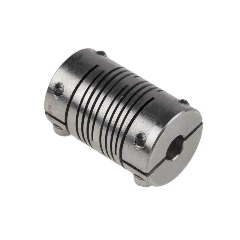 Huco Stainless Steel 6-Beam Clamp Flexible Coupler 15.9 mm OD 6 mm Bore 25.4 mm Length 703.16.2020