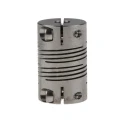 Huco Stainless Steel 6-Beam Clamp Flexible Coupler 15.9 mm OD 6 mm Bore 25.4 mm Length 703.16.2020