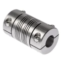 Huco Stainless Steel Clamp Flexible Coupler 31.8 mm OD, 57.2 mm Length, 10 mm Bore 703.32.3838