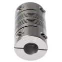 Huco Stainless Steel Clamp Flexible Coupler 31.8 mm OD, 57.2 mm Length, 10 mm Bore 703.32.3838
