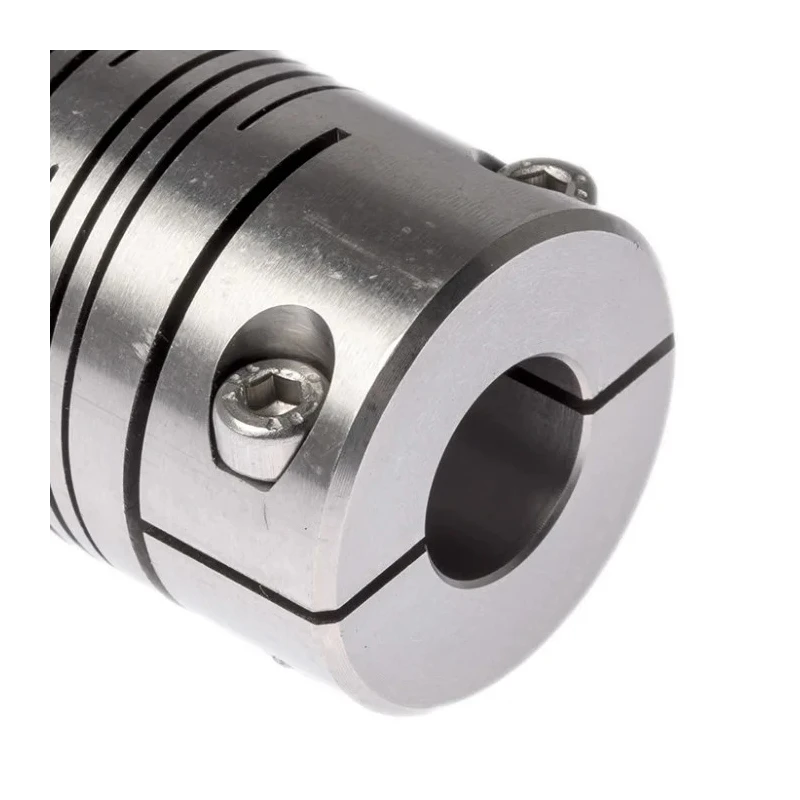 Huco Stainless Steel Clamp Flexible Coupler 31.8 mm OD, 57.2 mm Length, 10 mm Bore 703.32.3838