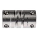 Huco Stainless Steel Clamp Flexible Coupler 31.8 mm OD, 57.2 mm Length, 10 mm Bore 703.32.3838