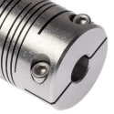 Huco Stainless Steel Multi-Beam Clamp Flexible Coupler 25.4 mm OD 8 mm Bore 38.1 mm Length 703.25.2828
